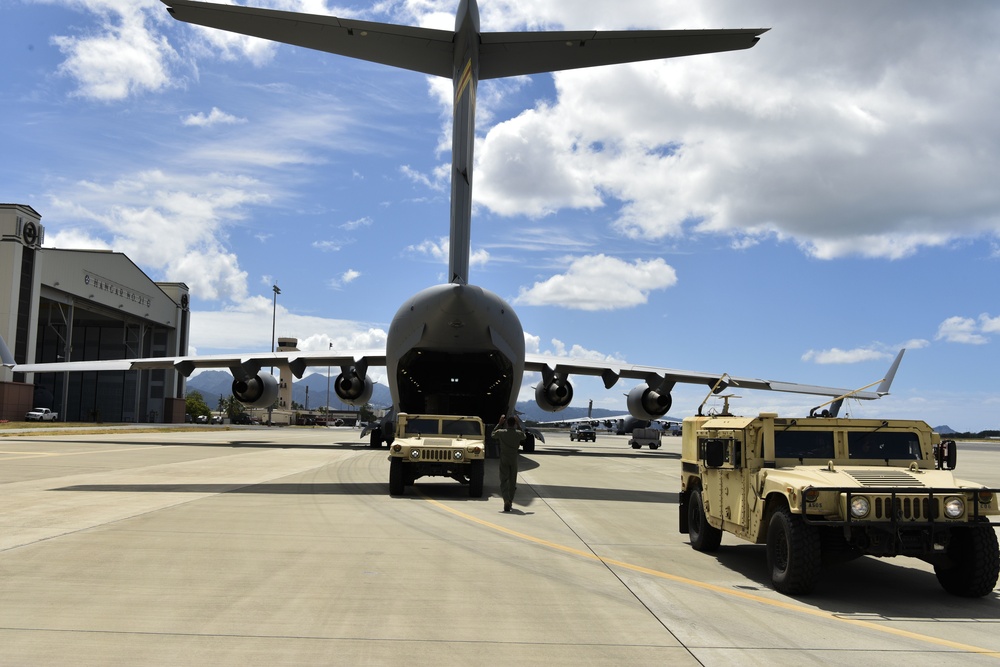 25th Air Support Operations Squadron conducts field training with the 535th Airlift Squadron