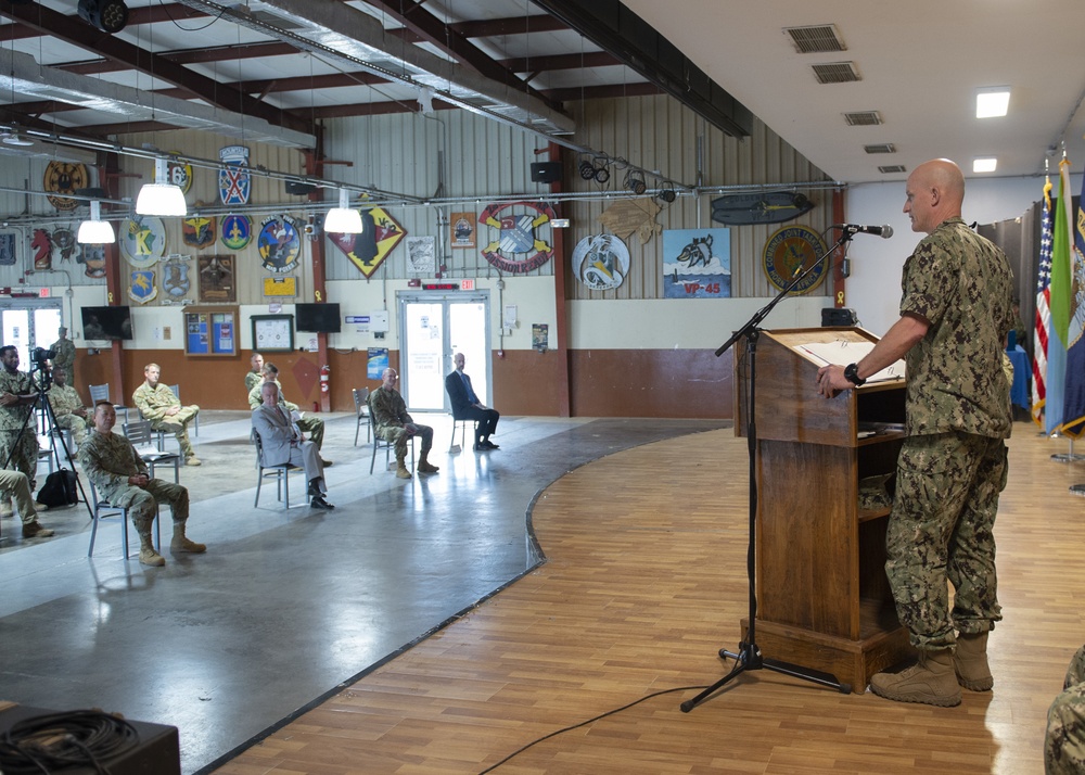 Change of Command Ceremony on CLDJ