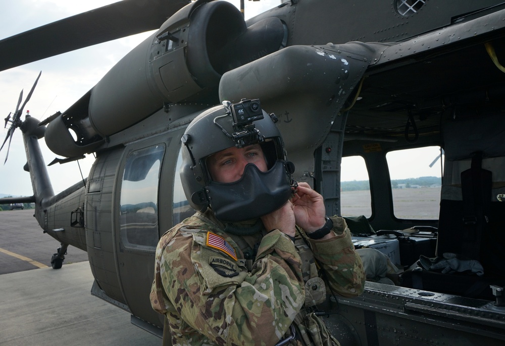 Soldiers from the 28th Expeditionary Combat Aviation Brigade depart for deployment