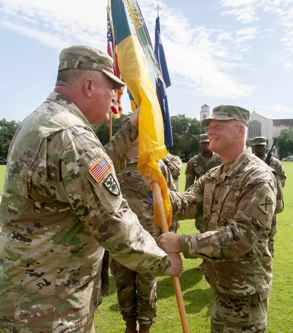 218th Maneuver Enhancement Brigade holds Change of Command Ceremony at The Citadel