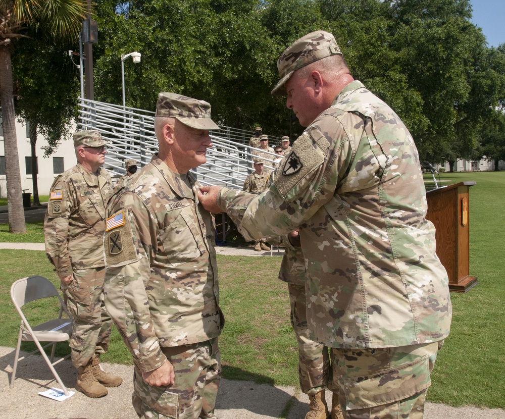 218th Maneuver Enhancement Brigade holds Change of Command Ceremony at The Citadel