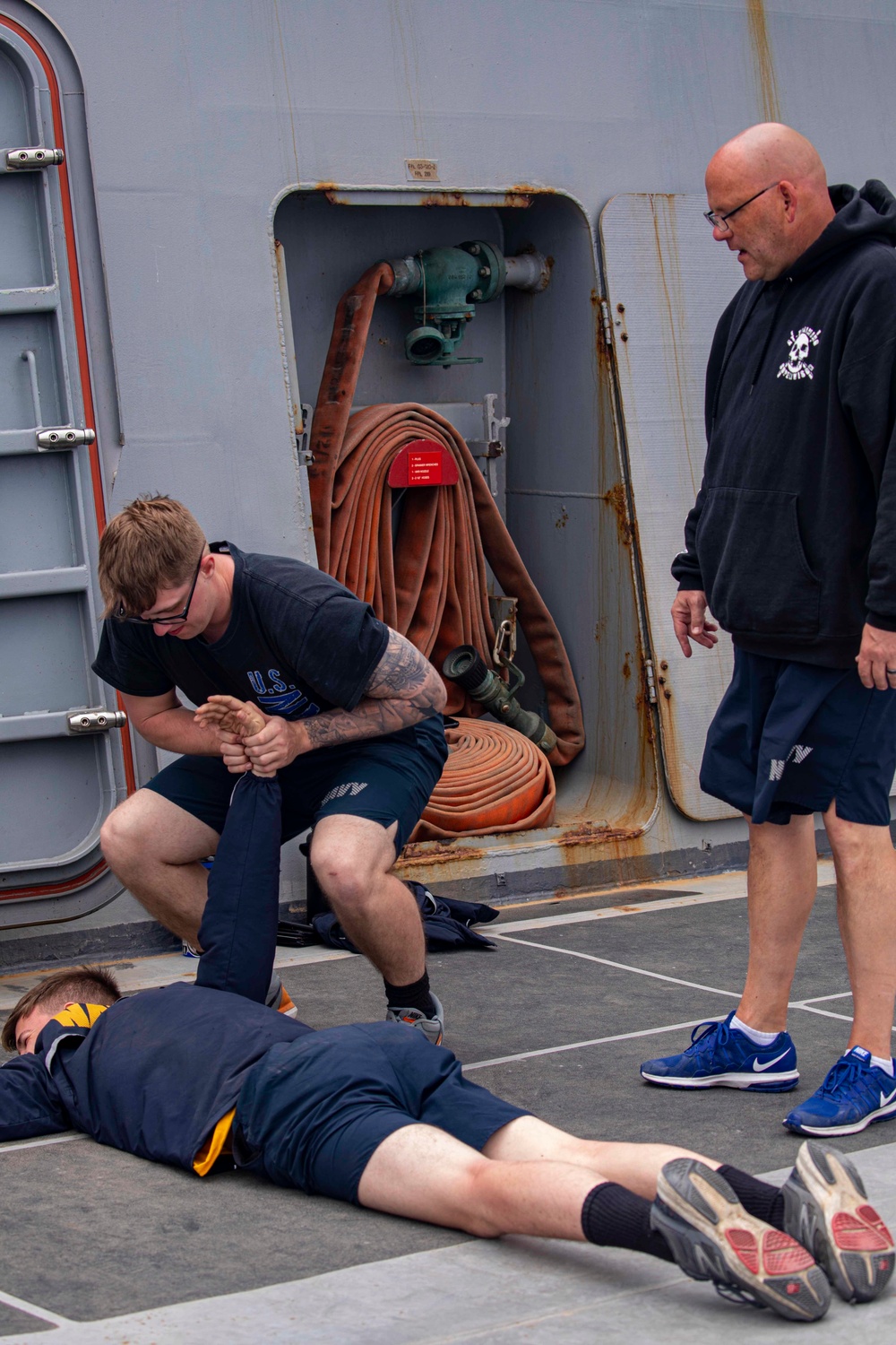 Sailors take part on SRF-B