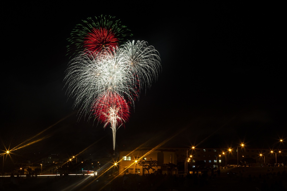 Fireworks headline Fourth of July evening in Okinawa, Japan