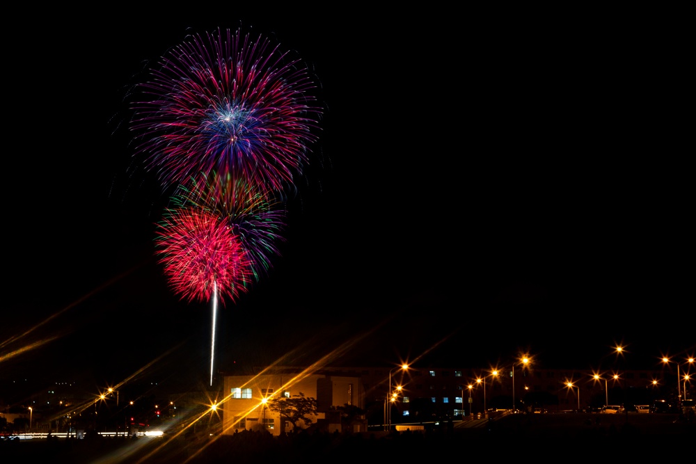 Fireworks headline Fourth of July evening in Okinawa, Japan