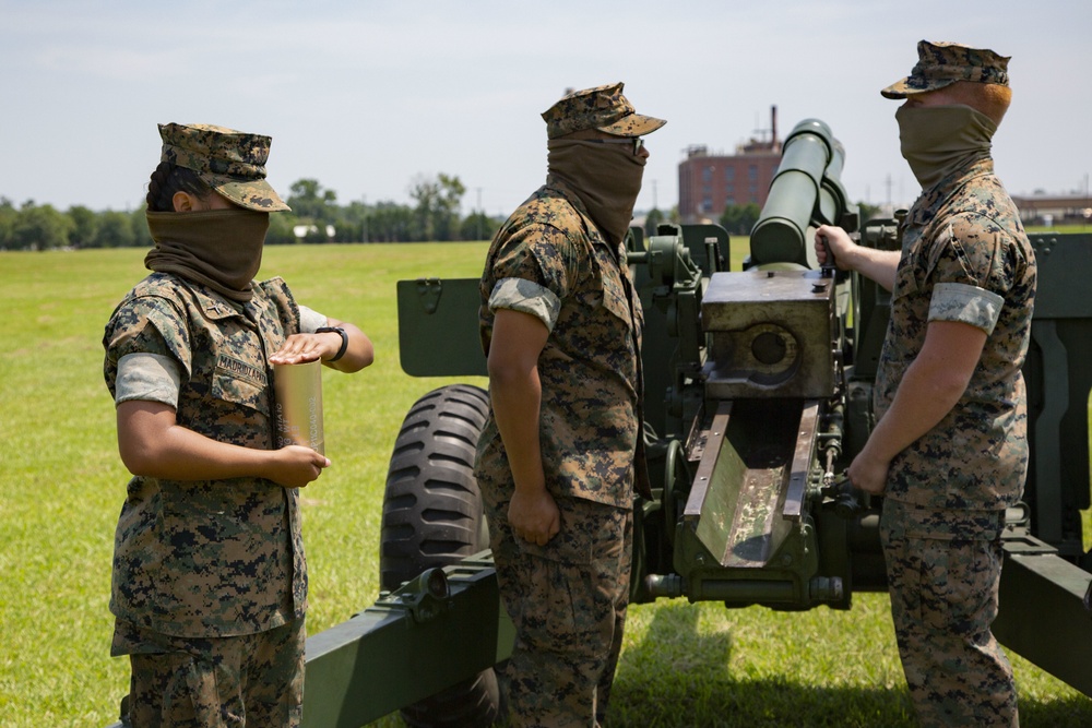 10th Marine Regiment honors Independence Day with 21-Gun Salute