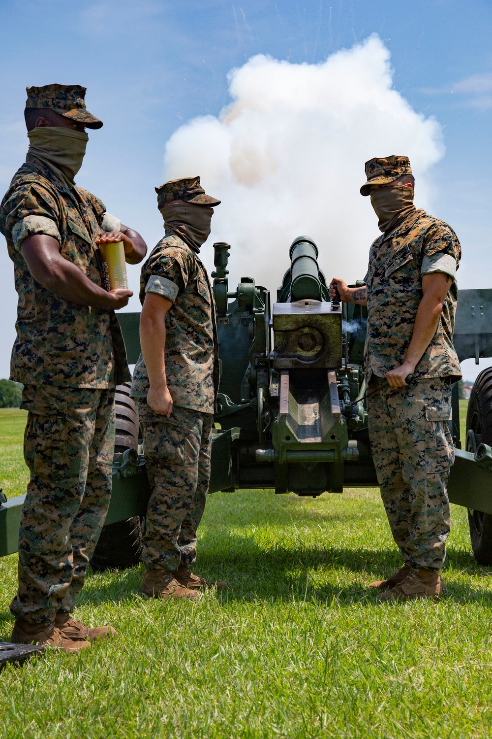 10th Marine Regiment honors Independence Day with 21-Gun Salute