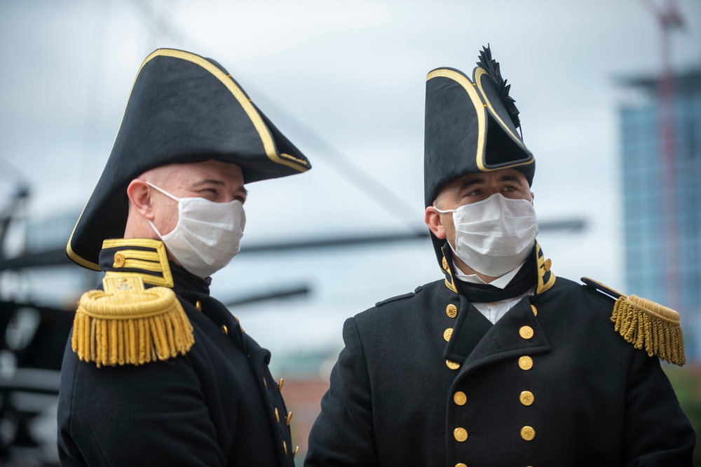 USS Constitution celebrates the Facebook Live