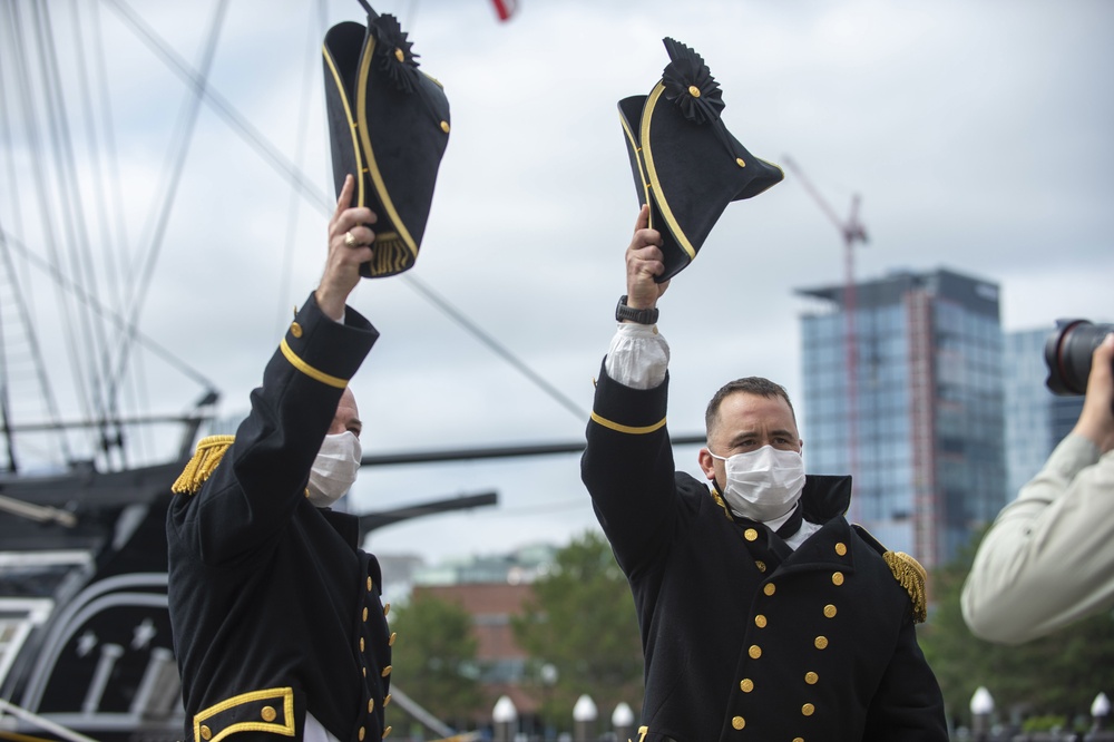 USS Constitution celebrates the Facebook Live