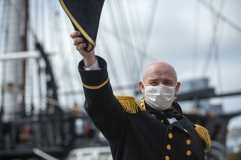 USS Constitution celebrates the Facebook Live