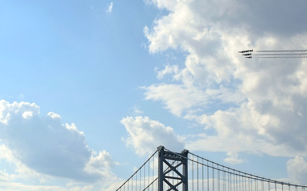 Salute to America over Philadelphia