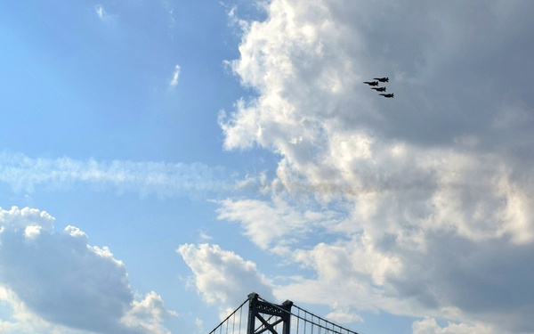 Salute to America over Philadelphia