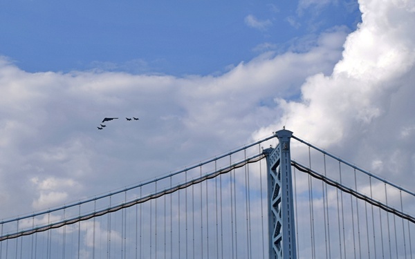 Salute to America over Philadelphia