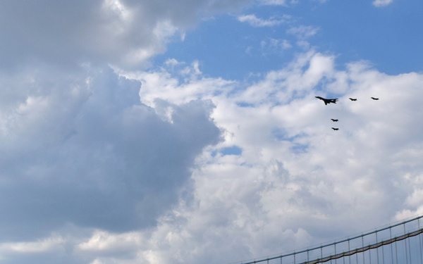 Salute to America over Philadelphia