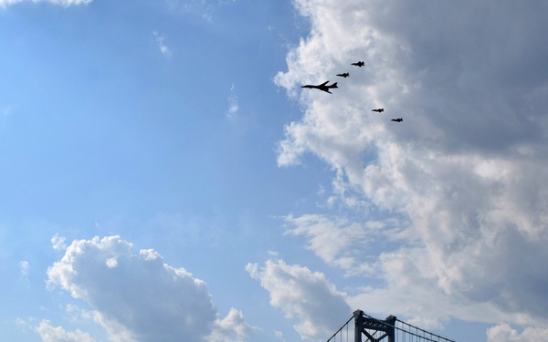 Salute to America over Philadelphia