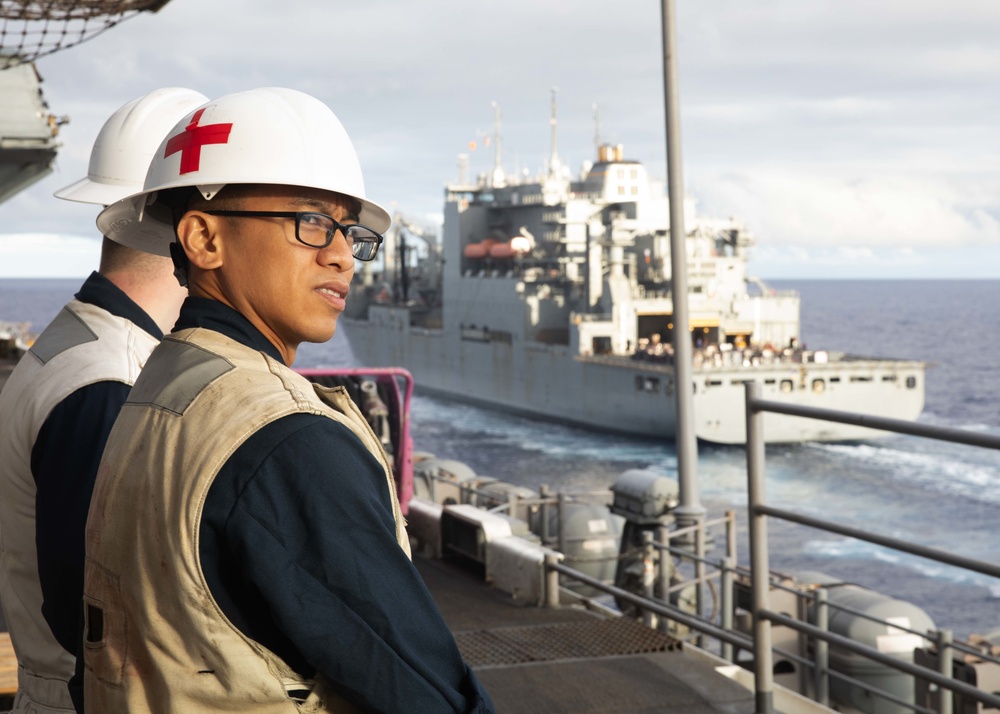 USS Bataan (LHD 5) replenishment-at-sea