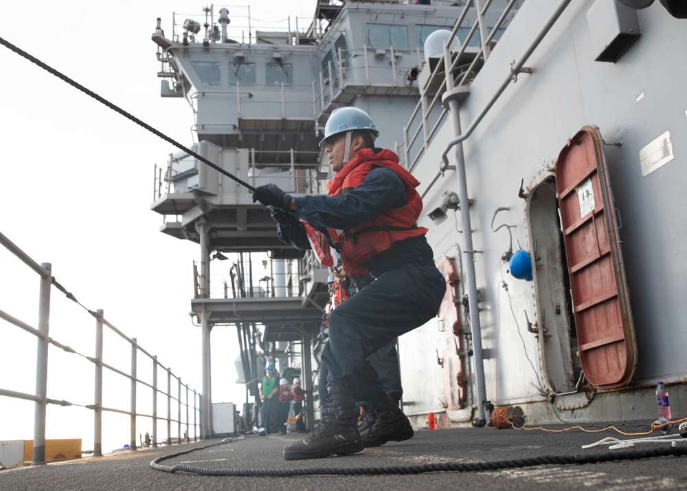 USS Bataan (LHD 5) replenishment-at-sea