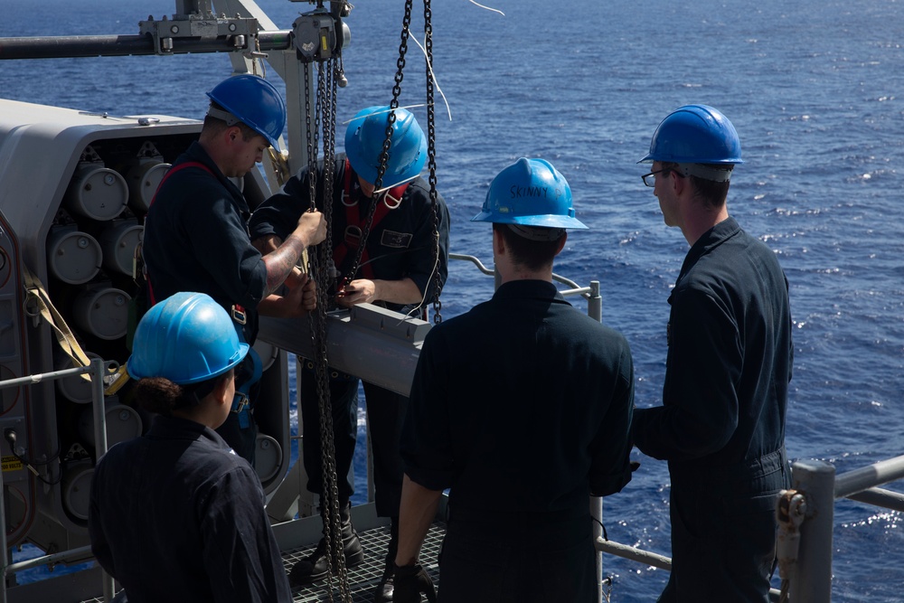 USS Bataan (LHD 5) Weapons Off Load