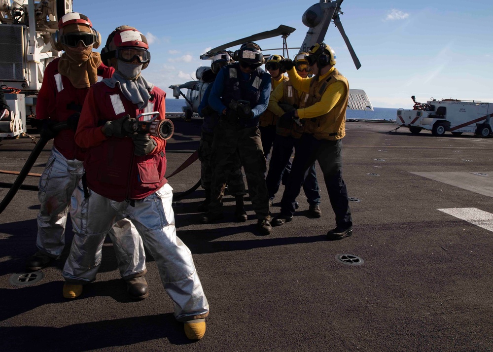 USS Bataan (LHD 5) Air Department Fire Drills