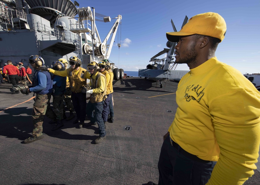 USS Bataan (LHD 5) Air Department Fire Drills