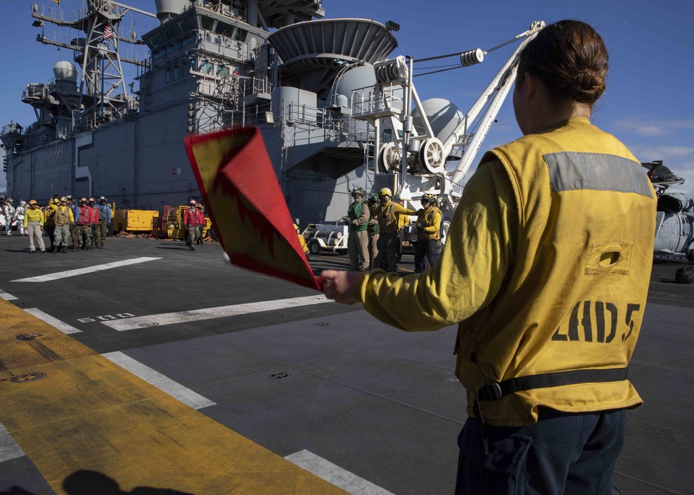 USS Bataan (LHD 5) Air Department Fire Drills