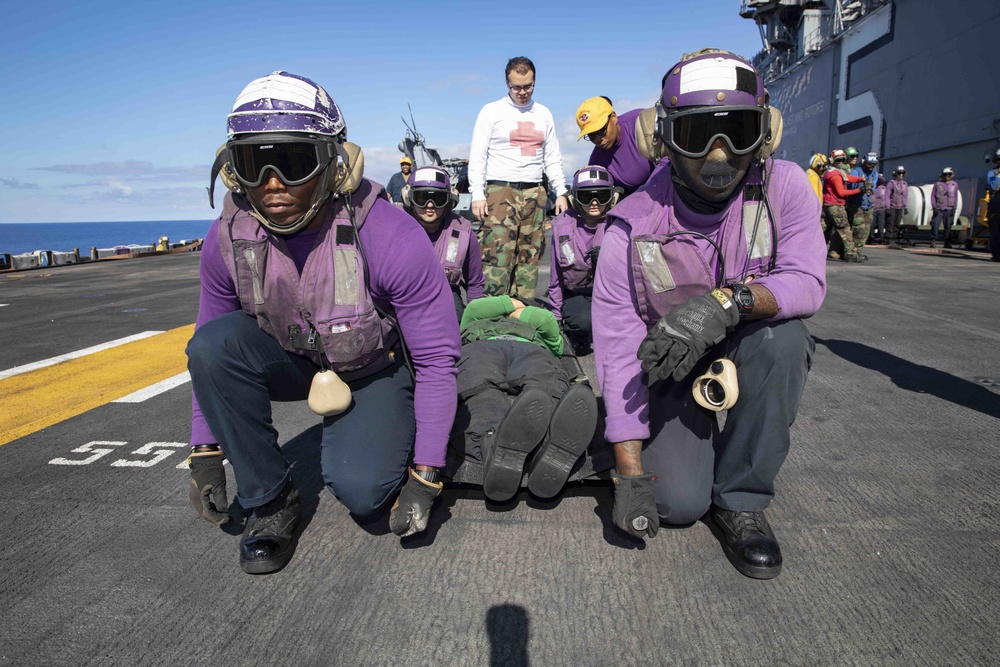 USS Bataan (LHD 5) Air Department Fire Drills