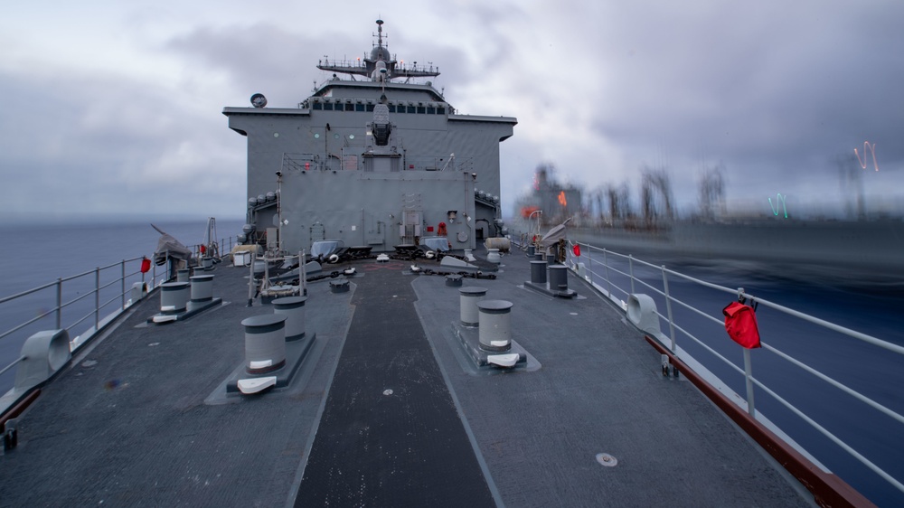 USS Comstock (LSD 45) underway in the western Pacific Ocean