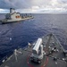 USS Comstock (LSD) Conducts Replenishment-At-Sea