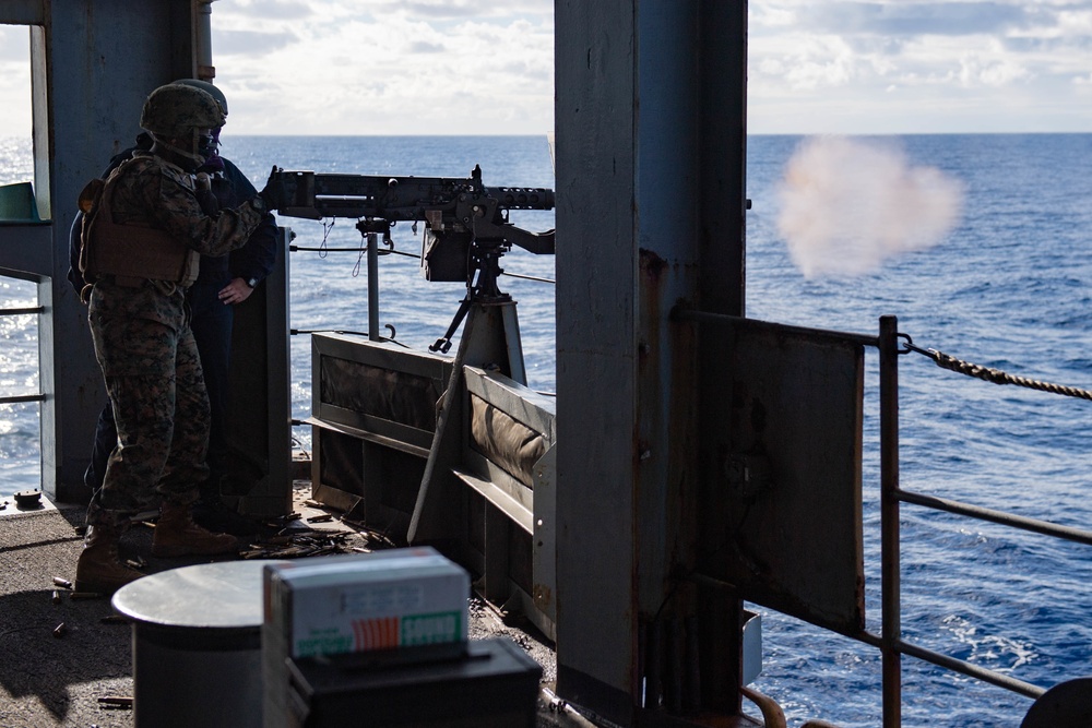 USS Comstock (LSD 45) underway in the western Pacific Ocean