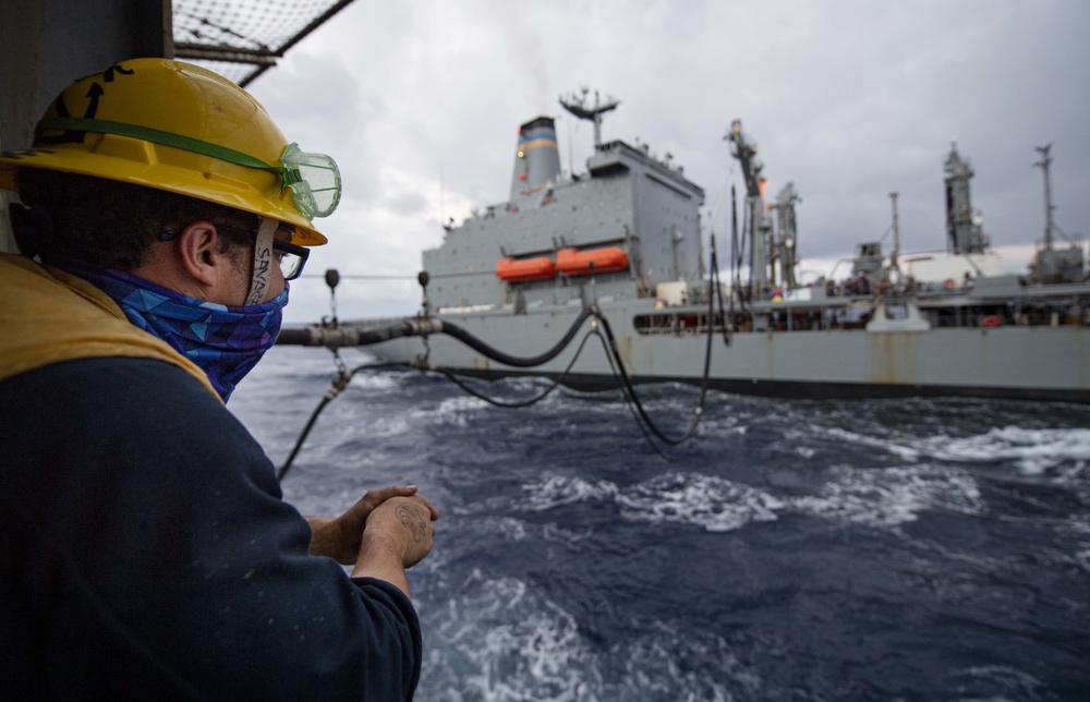 USS Comstock underway in the western Pacific Ocean