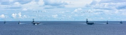 Nimitz Carrier Strike Force Conducts Fly Over