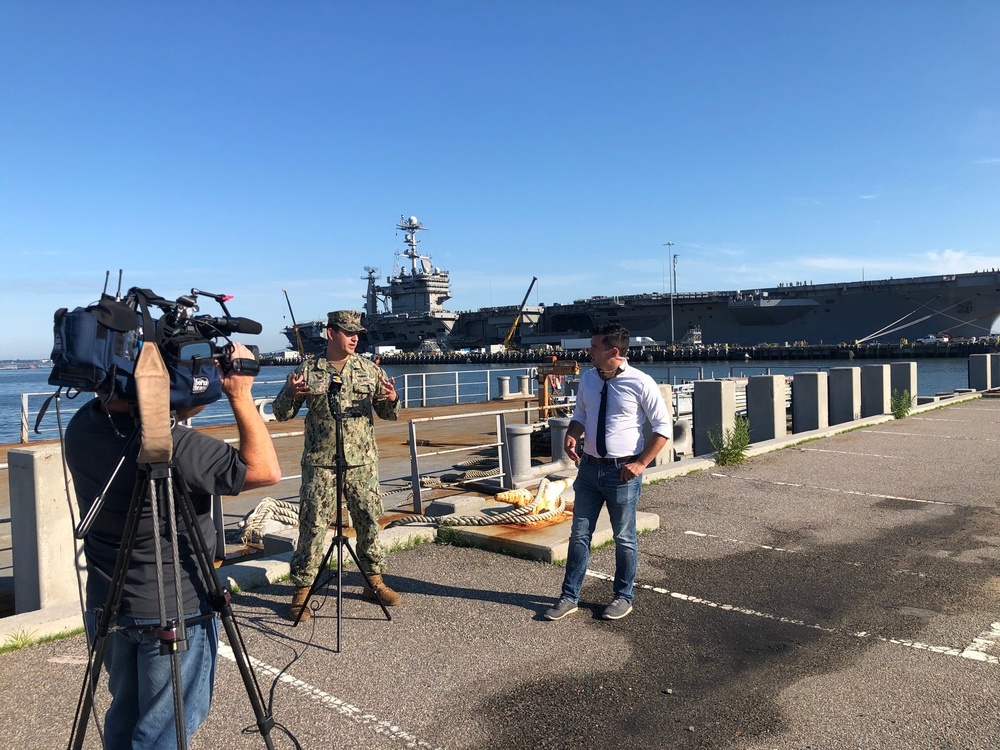 Naval Station Norfolk’s port operations department named local television station’s “Military Unit of the Month” as hurricane season gets underway