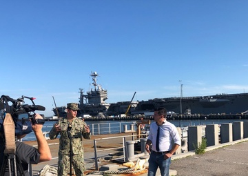 Naval Station Norfolk’s port operations department named local television station’s “Military Unit of the Month” as hurricane season gets underway