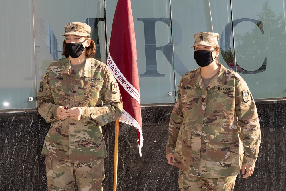 Command Sergeant Major Natasha Santiago, Relinquishment of Command Ceremony, Walter Reed Army Institute of Research (WRAIR) (U.S. Army photo by Shawn Fury / Released)