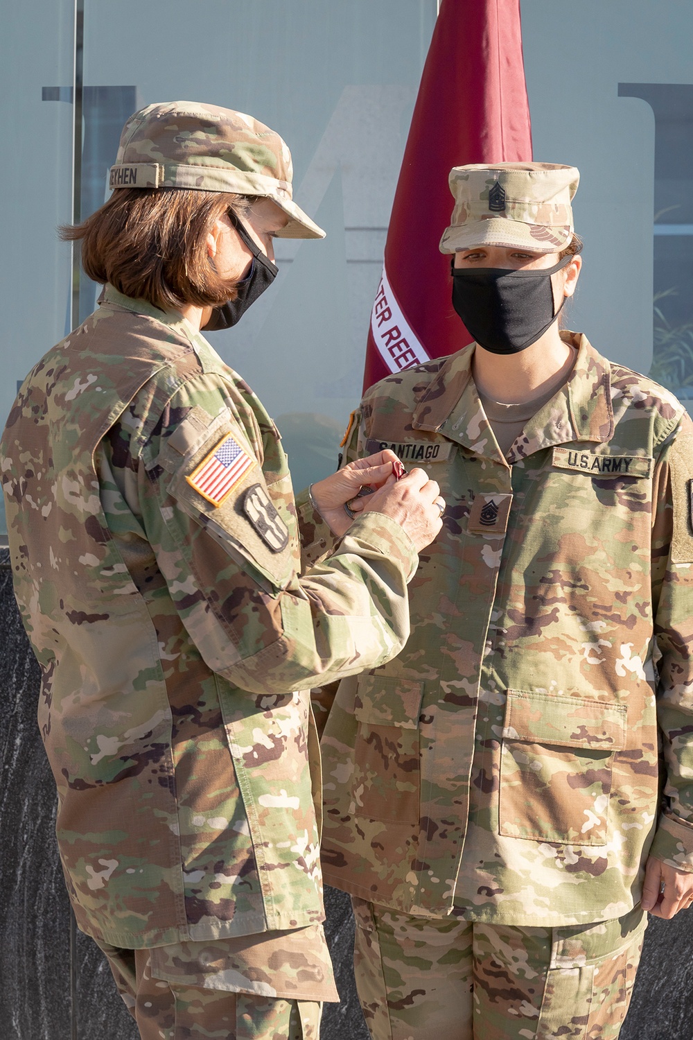 Command Sergeant Major Natasha Santiago, Relinquishment of Command Ceremony, Walter Reed Army Institute of Research (WRAIR) (U.S. Army photo by Shawn Fury / Released)