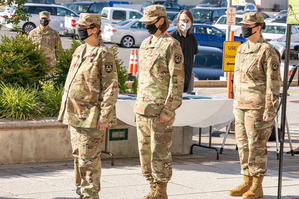 Command Sergeant Major Natasha Santiago, Relinquishment of Command Ceremony, Walter Reed Army Institute of Research (WRAIR) (U.S. Army photo by Shawn Fury / Released)