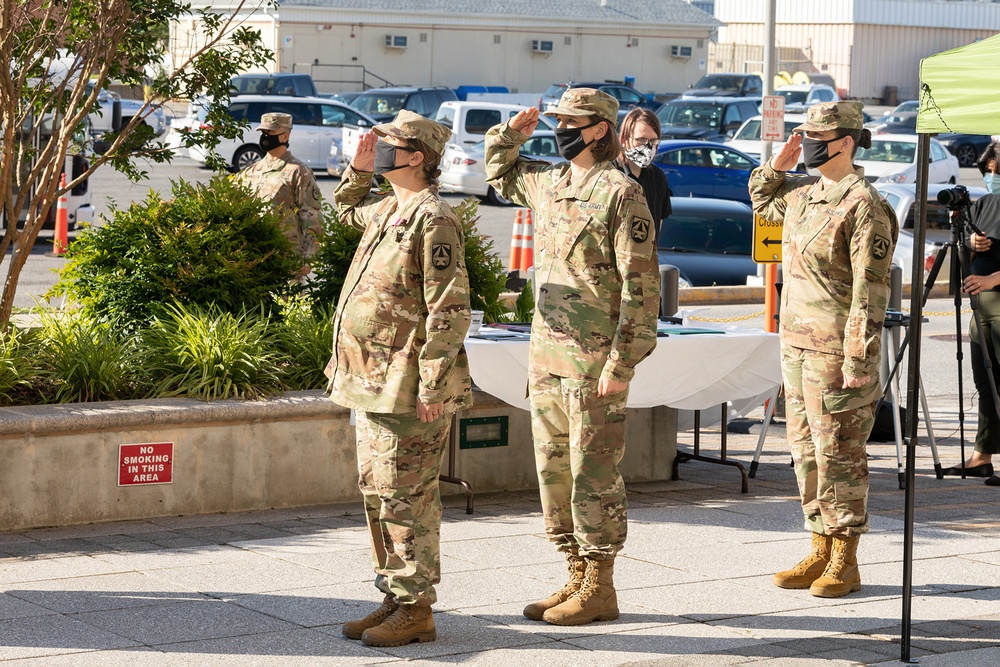 Command Sergeant Major Natasha Santiago, Relinquishment of Command Ceremony, Walter Reed Army Institute of Research (WRAIR) (U.S. Army photo by Shawn Fury / Released)