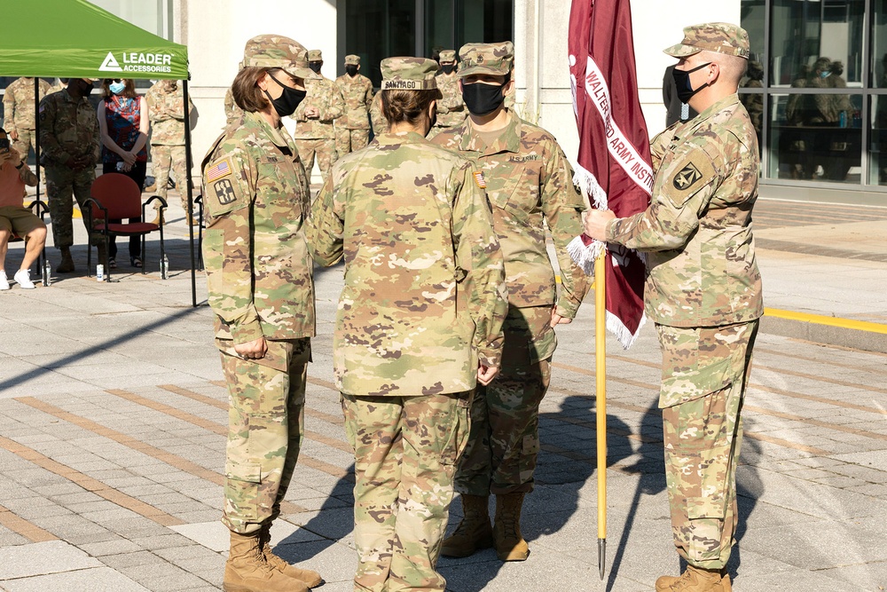 Command Sergeant Major Natasha Santiago, Relinquishment of Command Ceremony, Walter Reed Army Institute of Research (WRAIR) (U.S. Army photo by Shawn Fury / Released)