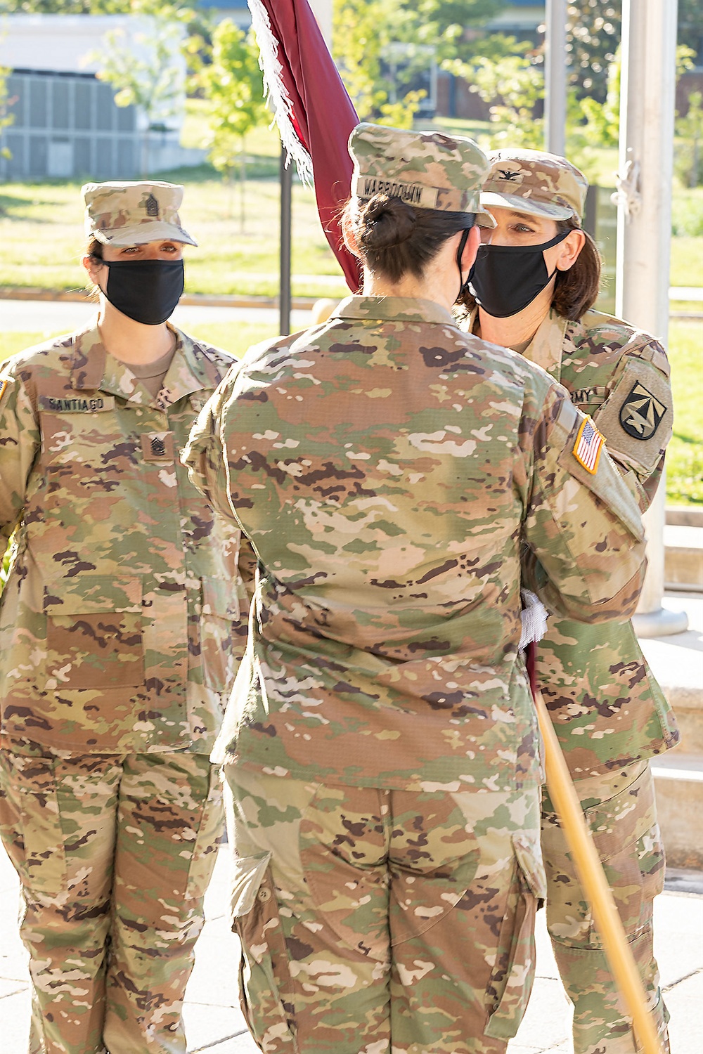 Command Sergeant Major Natasha Santiago, Relinquishment of Command Ceremony, Walter Reed Army Institute of Research (WRAIR) (U.S. Army photo by Shawn Fury / Released)