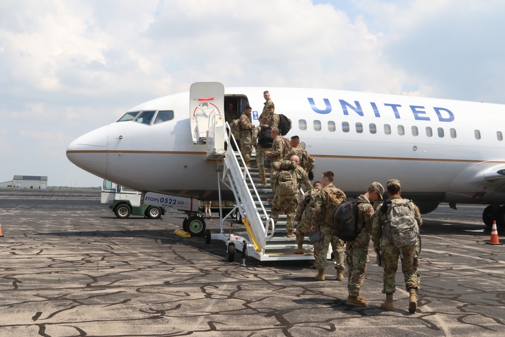 Soldiers from the 891st Engineer Battalion deploy