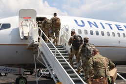 Soldiers from the 891st Engineer Battalion deploy