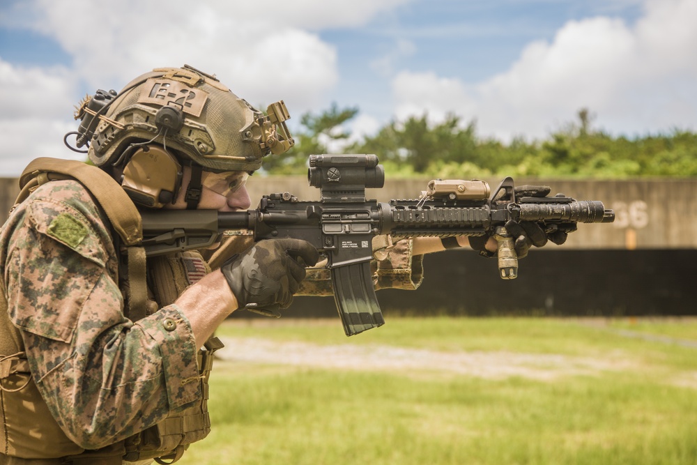 Force Reconnaissance Platoon conducts combat marksmanship training