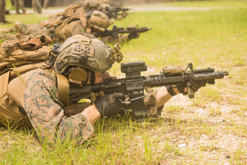 Force Reconnaissance Platoon conducts combat marksmanship training