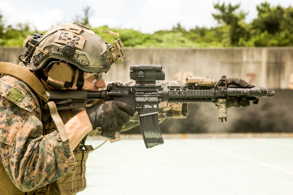 Force Reconnaissance Platoon conducts combat marksmanship