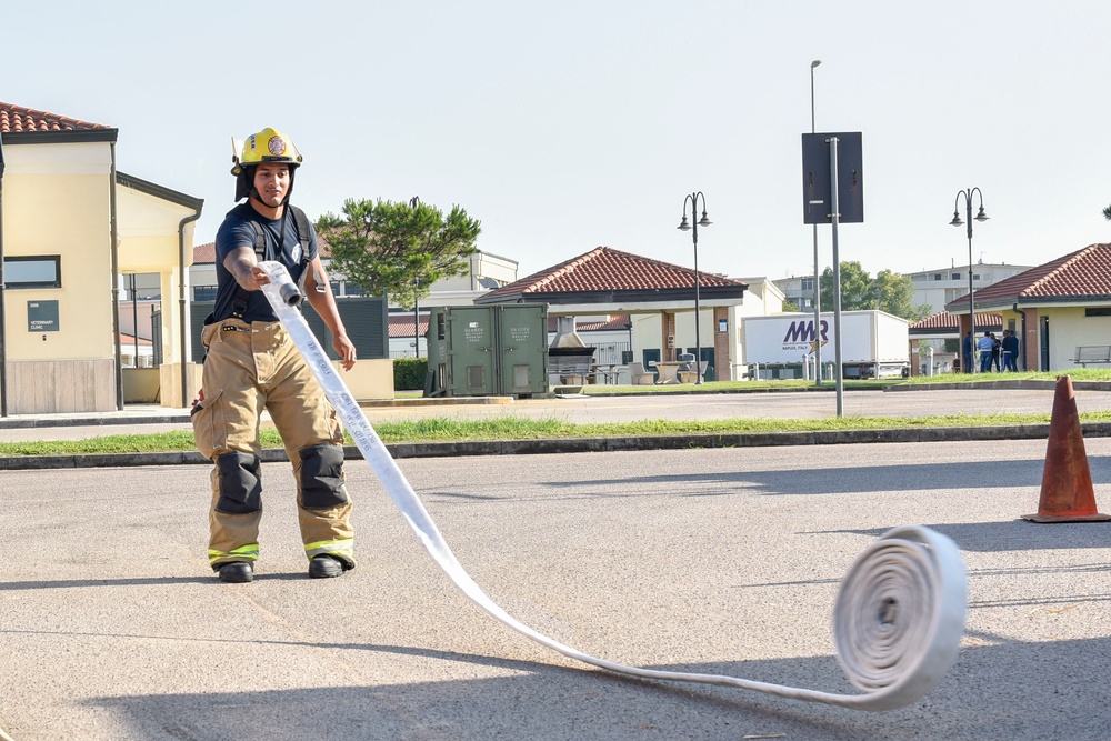 NSA Naples Fire Department Conducts Live Fire Training Exercise