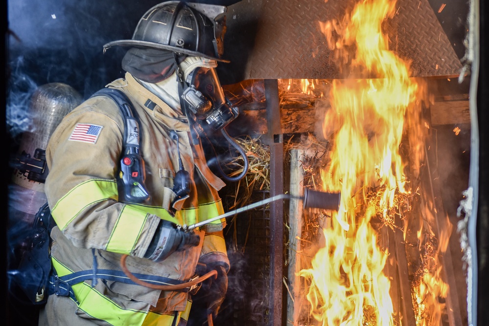 NSA Naples Fire Department Conducts Live Fire Training Exercise