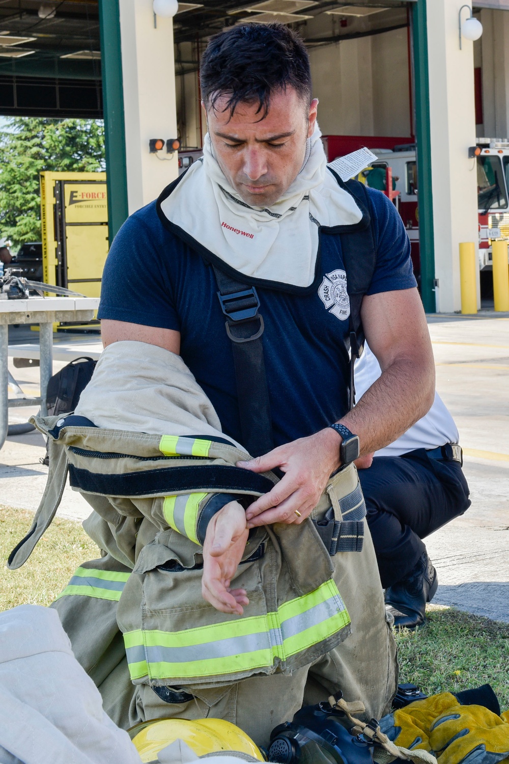 NSA Naples Fire Department Conducts Live Fire Training Exercise