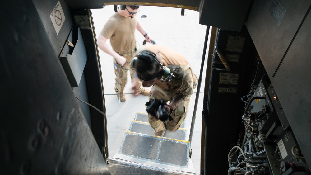 Combat Camera documents strategic airlift