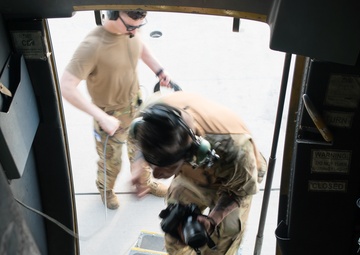Combat Camera documents strategic airlift