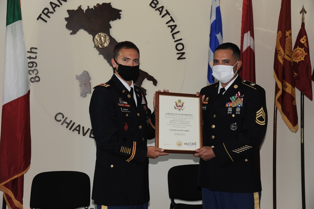 U.S. Army Sfc. Miguel A. Elizarraras - Retirement Ceremony