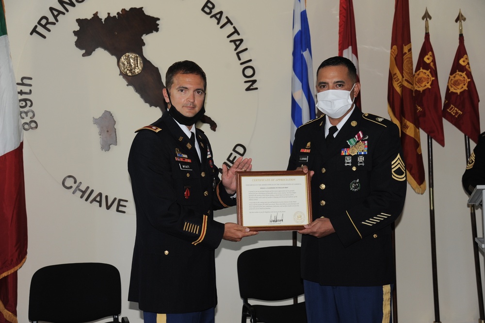 U.S. Army Sfc. Miguel A. Elizarraras - Retirement Ceremony